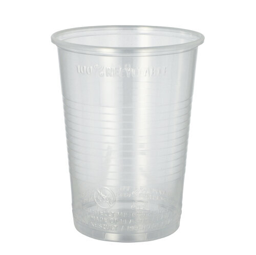 400 Trinkbecher transparent klar mit Eichstrich 0,4 l, 400 ml, PP