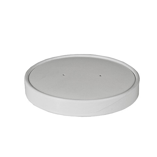 500 Deckel für Suppenbecher, Pappe "To Go" rund Ø 11,8 cm weiss