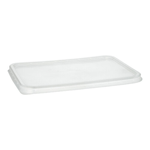 500 Deckel für Verpackungsbecher, PP 0,7 cm x 18,6 cm x 13,3 cm transparent