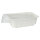 500 Deckel für Verpackungsbecher, PP 0,7 cm x 18,6 cm x 13,3 cm transparent