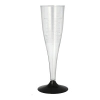 84 Stiel-Gläser für Sekt, PS 0,1 l Ø 5 cm · 17,5 cm glasklar