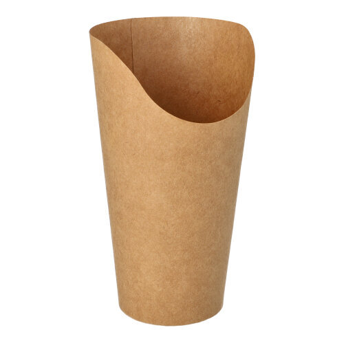 500 Wrap Cups, Pappe 590 ml 15,9 cm x 6 cm x 8 cm braun