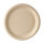 500 Teller, Zuckerrohr "pure" ungeteilt Ø 26 cm · 2 cm natur