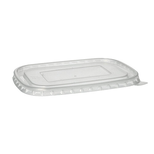 300 Deckel für Verpackungsbecher, PP rechteckig 1 cm x 17,3 cm x 12,3 cm transparent