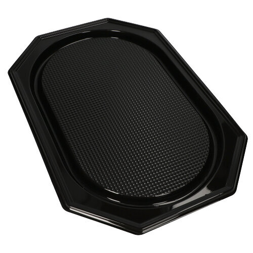 100 Servierplatten "XL", PET 53 cm x 35 cm schwarz