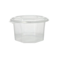 300 Verpackungsbecher mit Klappdeckeln, PP 8-eckig 1 l...