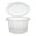 300 Verpackungsbecher mit Klappdeckeln, PP 8-eckig 1 l 8,3 cm x 13 cm x 13 cm transparent