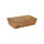 400 Snacktrays, Pappe "pure" 3,5 cm x 7 cm x 12 cm braun "100% Fair" mittel