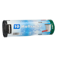 90 Müllsäcke, LDPE 140 l 110 cm x 80 cm schwarz