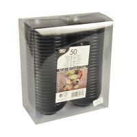 600 Fingerfood - Schalen, PS rund 65 ml Ø 7,2 cm · 3 cm schwarz