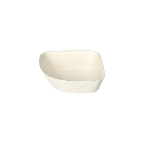 192 Schalen, Zuckerrohr "pure" 3,5 cm x 10 cm x 10 cm weiss "Belle Vie, Ligne Carrée"