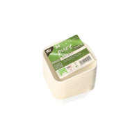 192 Schalen, Zuckerrohr "pure" 3,5 cm x 10 cm x 10 cm weiss "Belle Vie, Ligne Carrée"