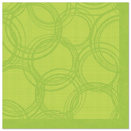 250 Servietten "ROYAL Collection" 1/4-Falz 40 cm x 40 cm limonengrün "Bubbles"