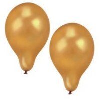 10 Luftballons Ø 25cm gold