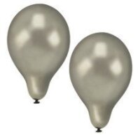 10 Luftballons Ø 25cm silber