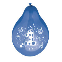 72 Zahlenluftballons Ø 25 cm farbig sortiert...