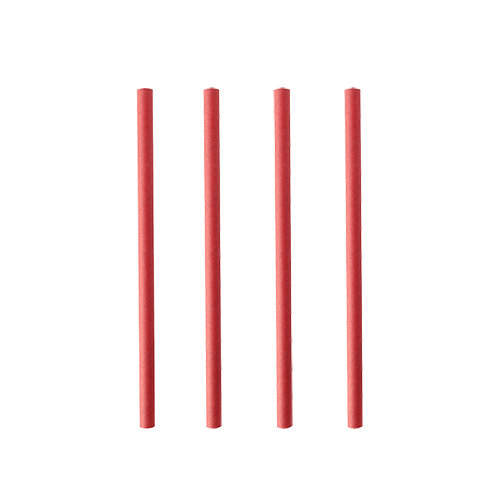 1600 Cocktail Trinkhalme, Papier Ø 7 mm · 15 cm rot
