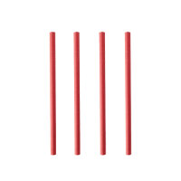 1600 Cocktail Trinkhalme, Papier Ø 7 mm · 15 cm rot