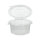 500 Verpackungsbecher mit Klappdeckeln, PP 8-eckig 500 ml 5,6 cm x 11 cm x 11 cm transparent