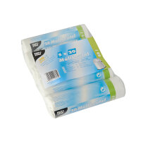 500 Müllbeutel, HDPE 60 l 72 cm x 60 cm weiss