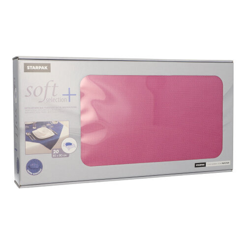 100 Mitteldecken, stoffähnlich, Vlies "soft selection plus" 80 cm x 80 cm fuchsia