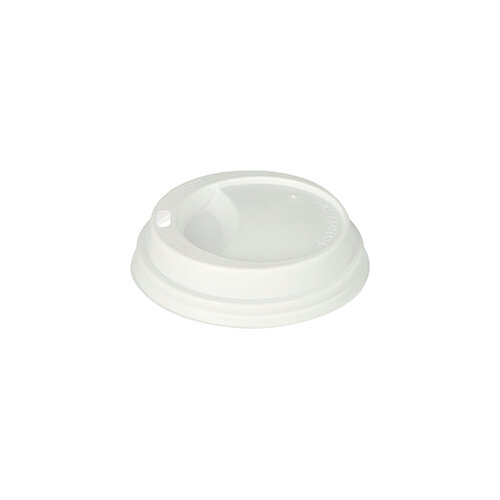 1000 Dom-Deckel, PS "To Go" rund Ø 8 cm · 2 cm weiss