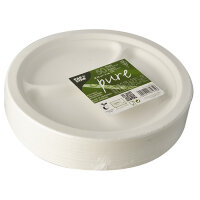 500 Teller, Zuckerrohr "pure" 2-geteilt...