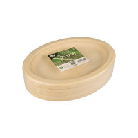 500 Teller, Zuckerrohr "pure" oval 26 cm x 20...