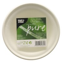 500 Schalen, Zuckerrohr "pure" 380 ml Ø 15,5 cm · 4,6 cm weiss