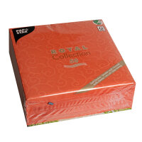 250 Servietten "ROYAL Collection" 1/4-Falz 40 cm x 40 cm nektarine "Casali"