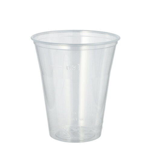1200 Trinkbecher, PS 0,3 l Ø 9,5 cm · 11 cm klar mit Schaumrand