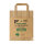 300 Kompostbeutel aus Papier mit Henkel 10 l 28 cm x 22 cm x 14 cm braun "bedruckt"