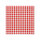 280 Servietten, 3-lagig 1/4-Falz 25 cm x 25 cm rot "Vichy Karo"
