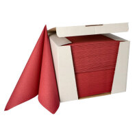100 Servietten "ROYAL Collection" 1/4-Falz 40 cm x 40 cm bordeaux