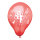 72 Zahlenluftballons Ø 25 cm farbig sortiert "4"