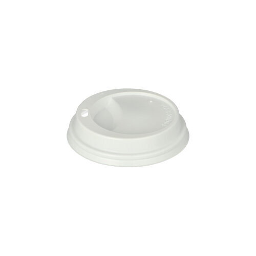 1000 Dom-Deckel, PS "To Go" rund Ø 8 cm · 2 cm weiss
