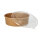 300 Salatschalen, Pappe rund 500 ml Ø 15 cm · 4,6 cm braun