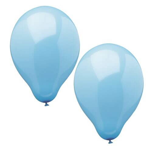 120 Luftballons Ø 25 cm hellblau