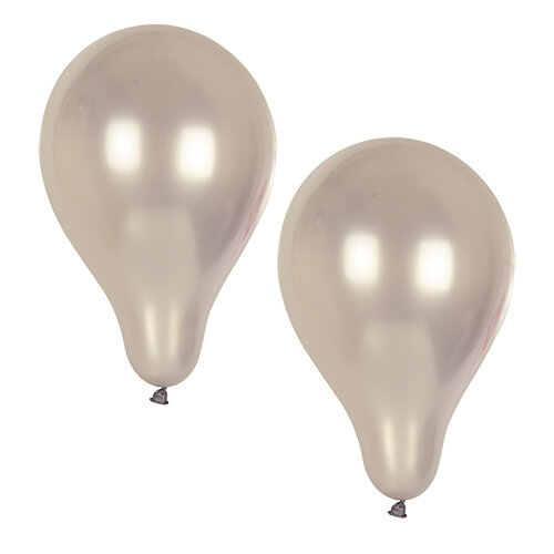 120 Luftballons Ø 25 cm silber