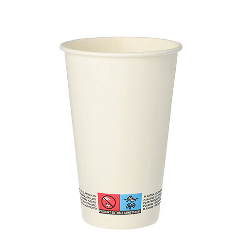 1000 Trinkbecher, Pappe "To Go" 0,3 l Ø 8 cm · 11,7 cm weiss