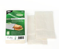 3000 Butterbrotbeutel 21 cm x 10 cm x 3 cm weiss , fettdicht