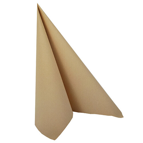 250 Servietten "ROYAL Collection" 1/4-Falz 40 cm x 40 cm sand