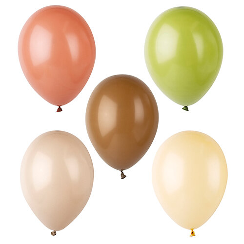 120 Luftballons Ø 25 cm farbig sortiert "Natural"