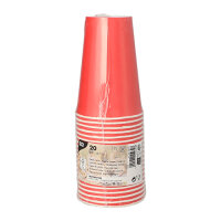 300 Trinkbecher, Pappe 0,2 l Ø 7 cm · 9,7 cm rot