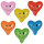 72 Luftballons Ø 28 cm farbig sortiert "Heart - Blinky" large