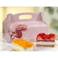 200 Gebäck-Kartons, Pappe eckig 16 cm x 10 cm x 9 cm...