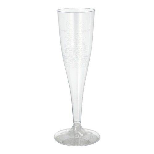100 Stiel-Gläser für Sekt, PS 0,1 l Ø 4,8 cm · 19,9 cm glasklar einteilig