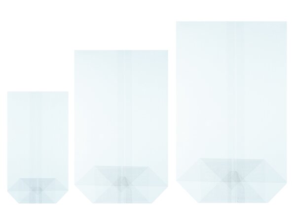 500 Bodenbeutel 115 x 190 mm Polybeutel PP Folienbeutel Kreuzbodenbeutel