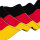 50 Servietten 3-lagig, Deutschland Flagge Fan Artikel Deko Fußball EM WM