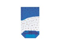 100 Bodenbeutel blau Sterne Gold 145 x 235 mm PP Beutel Weihnachten Weihnacht...